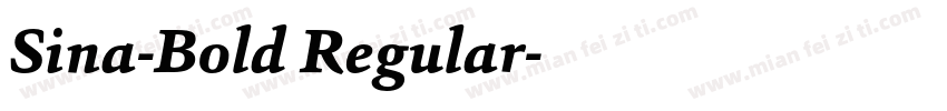 Sina-Bold Regular字体转换